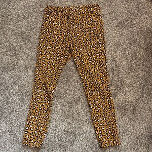 Old Navy Pixie Ankle Pants with Leopard Print
